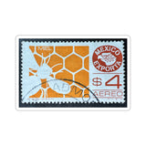 Honey Comb Bee Stamp Sticker
