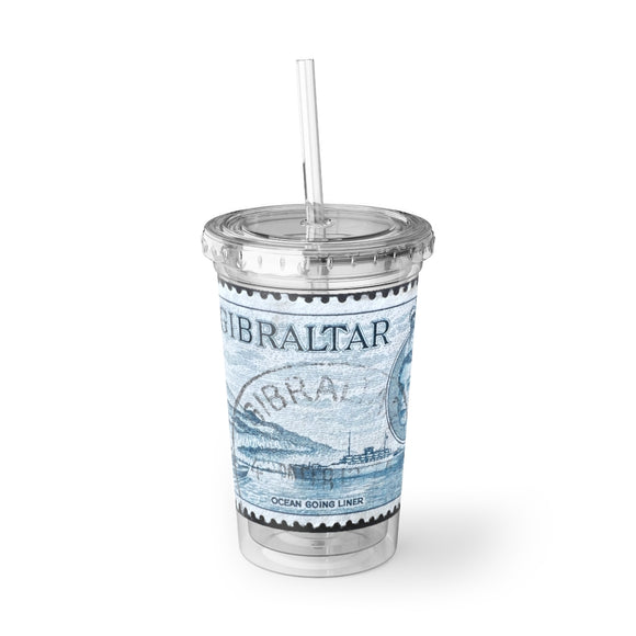 Gibraltar Stamp Acrylic Cup