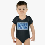 George & Ben Stamp Baby Onesie