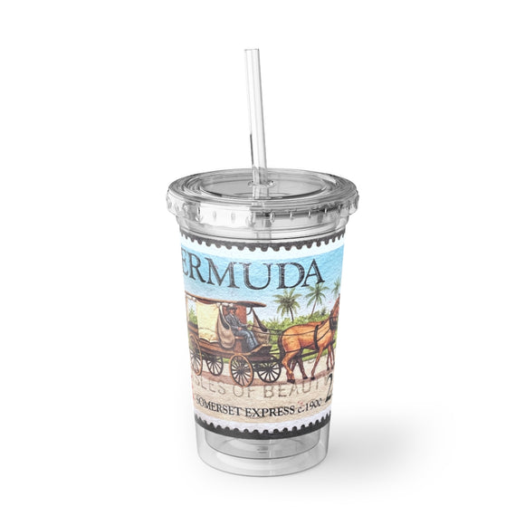 Bermuda Stamp Acrylic Cup