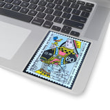 King and Queen Stamp Sticker