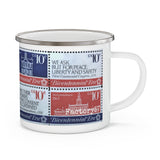 Congress Stamp Enamel Mug