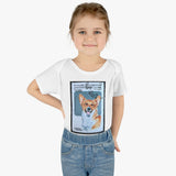 Welsh Corgi Dog Stamp Baby Onesie