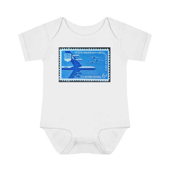 Air Force Stamp Baby Onesie