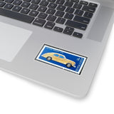 Yellow Car Stamp Sticker
