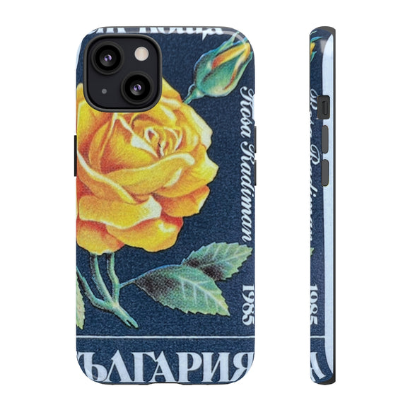 Yellow Rose Flower Tough Phone Case