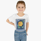 Yellow Rose Stamp Baby Onesie