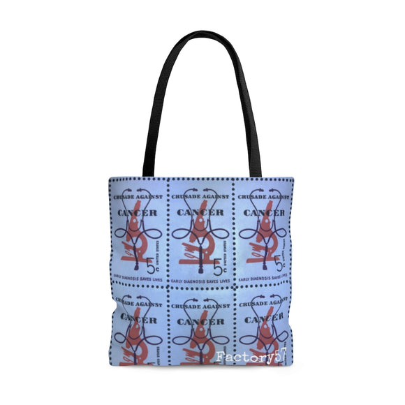 Cancer Crusade 1965 Stamp Tote Bag