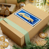 Yellow Car Stamp Sticker