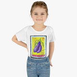 Eggplant Vegetable Stamp Baby Onesie