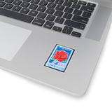 Red Rose Stamp Sticker