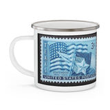 Texas State Stamp Enamel Mug