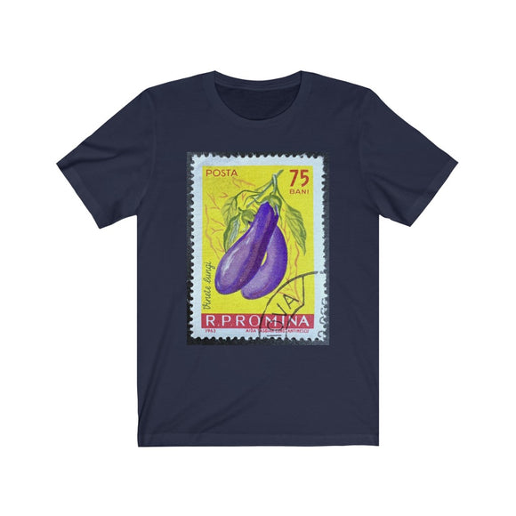 Eggplant Stamp T-shirt