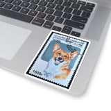 Welsh Corgi Dog Stamp Sticker