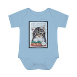 Kitten Stamp Baby Onesie