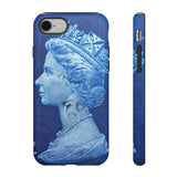 Queen Blue Stamp - Tough Phone Case