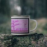 Telegraph 1944 Vintage Postage Stamp Enamel Camping Mug