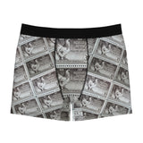 Men's Boxer Briefs - Poultry Meat Industry 1948 Vintage Postage Stamp Theme