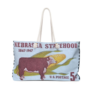Nebraska State Cow Travel Bag