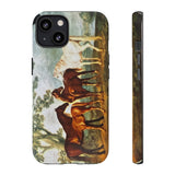 Wild Horses Stamp - Tough Phone Case