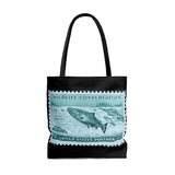 Salmon Stamp Tote Bag