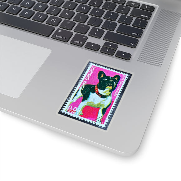 French Bull Dog Stamp Sticker