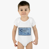 Espresso Blue Baby Onesie
