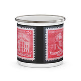 Alexander Hamilton Stamp Enamel Mug
