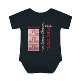 Fire Dept., Fire Fighter 1948 Postage Stamp - Infant Baby Rib Bodysuit 0M - 24Mo
