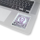 Purple Lincoln Stamp Sticker