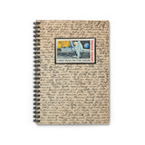 Man on the Moon Stamp Spiral Notebook
