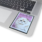 White Persian Cat Stamp Sticker