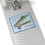 Plane Poland Stamp Sticker