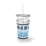 Piano Keys Stamp Acrylic Cup