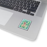 Frog Vintage Stamp Sticker
