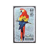 Parrot Bird Stamp Sticker