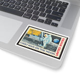 Man on the Moon Stamp Sticker