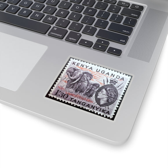 Elephant Kenya Stamp Sticker
