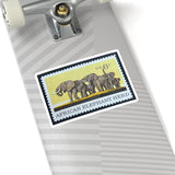 Elephant Herd Stamp Sticker