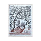 Winter in Sweden Stamp Sticker