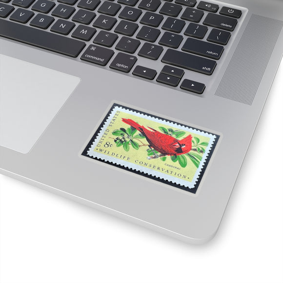 Cardinal Stamp Sticker