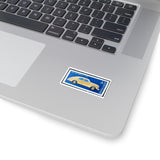 Yellow Car Stamp Sticker