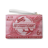 Air Mail Flight Clutch Bag
