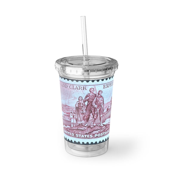 Lewis & Clark Stamp Acrylic Cup