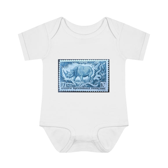 Blue Rhino Stamp Baby Onesie