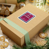 Maroon Tree Stamp Sticker