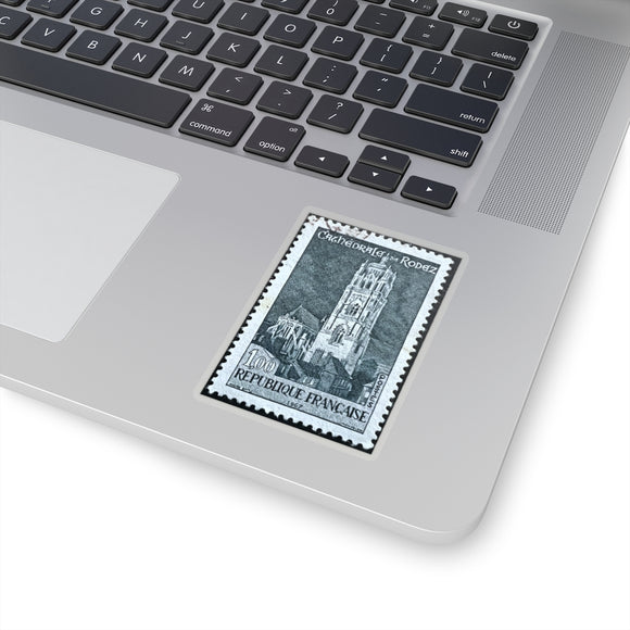 French Architecture Stamp Sticker