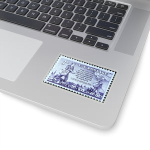 Newspaper Boy Stamp Sticker