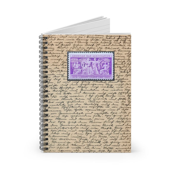 Liberty Under Law Stamp Spiral Notebook