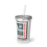 Man on the Moon Stamp Acrylic Cup